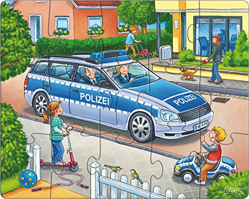 HABA 302759 Puzzle Polizei, hochwertiges Kinderpuzzle