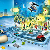LEGO 60268 City Adventskalender 2020 Weihnachten Mini Bauset mit Kleinstfahrzeugen, Santa Schlitten und Board, Bauset