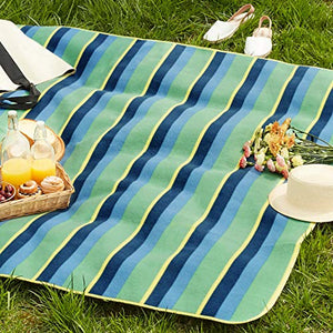 AmazonBasics - Picknickdecke, campingdecke mit wasserdichter Unterseite, 150 x 195 cm